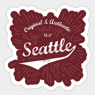 Original Seattle City Shirt Sticker